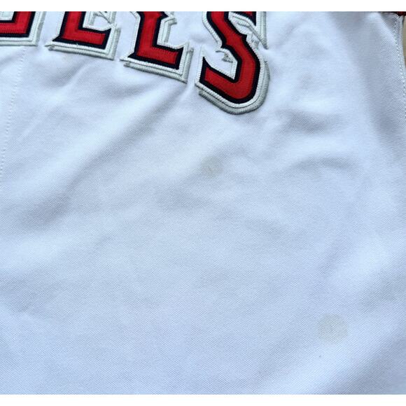 Anaheim Angels 2002 RAWLINGS Vest 3rd Authentic jersey 44 L white Alt MLB vtg - Picture 10 of 14